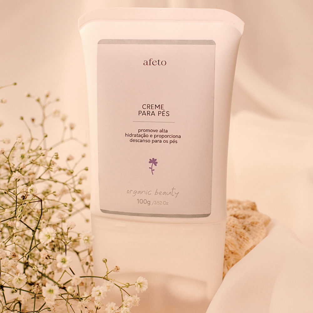 CREME PARA PÉS COM MASSAGEADOR