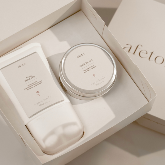 Kit Pés de Fada com Caixa Presente afeto organic beauty