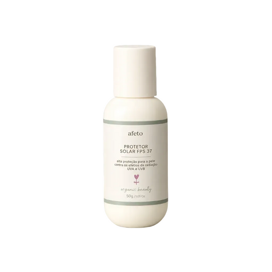 Protetor solar afeto organic beauty FPS 37 de 50g para pele