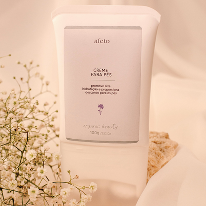 CREME PARA PÉS COM MASSAGEADOR