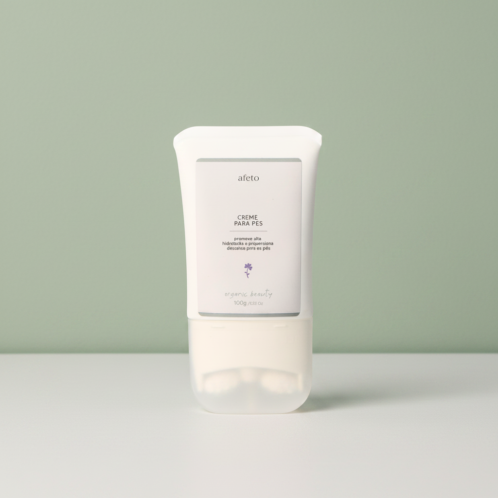 Creme para Pés 100g com Massageador afeto organic beauty