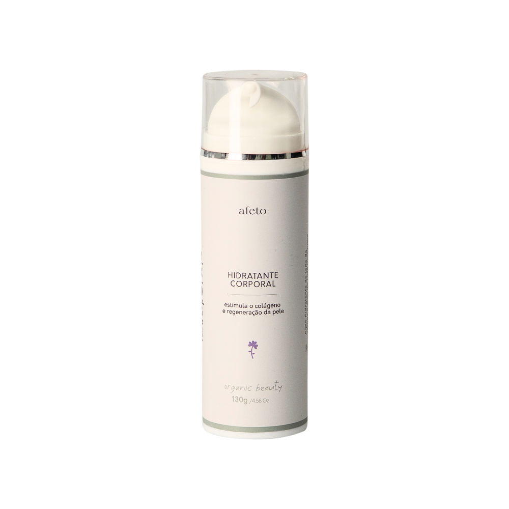 Hidratante Corporal com Válvula Pump afeto organic beauty