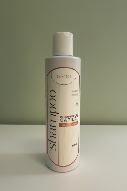 Shampoo Recuperação Capilar - Pós-parto 60ml afeto organic beauty